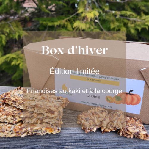 Box hiver friandises chevaux natural kys