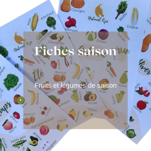 Fiches fruits et légumes de saison